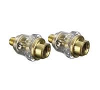 HONITANO 2 Pezzi Mini Oliatore Automatico in Alluminio per Utensili Pneumatici Lubrificazione Continua Resistente e Portatile Accessorio Compressore Aria Compatto