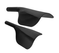 HONITANO 2 pezzi Protezione Viso Parrucchiere con Manico Maschere per Taglio Capelli e Schermo per Lacca Shield Nero per Trattamenti Colore e Cura Capelli Facile da Pulire e Usare in