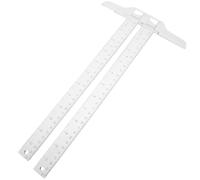 HONITANO 2 Pezzi Quadrato Falegname Strumento Di Misurazione Layout Doppio Metrico Scala Architettura Righello Strumento Di Misurazione A Forma Di T Falegnameria Falegname Squadra Doppio