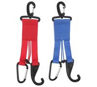 HONITANO 2 Pezzi Supporto Porta Mazze da Baseball e Softball da Parete Gancio Robusto per Guanti e Casco Organizer Sportivo Resistente per Attrezzatura da Rosso e Blu Adatto Giocatori e