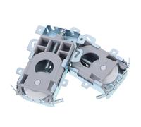 HONITANO 2 Ruote in Acciaio Inox per Porte Scorrevoli Armadio, Rulli Guida e Pulegge per Ferramenta Mobili, Set 2 Pezzi per Installazione Rapida e Supporto Carichi Pesanti in