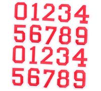 HONITANO 2 set Adesivi Numerici per Tessuti in Tessuto Non Tessuto Resistente Lavabili per Personalizzare Maglie Calcio T-shirt e Giacche Numeri Bordi Bianchi per DIY Sportivo e