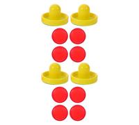 HONITANO 2 Set Hockey Tavolo con Pushers e Dischi in Plastica Resistente Accessori Ricambio per Gioco Air Hockey da Tavolo per Divertimento Familiare e Partite Indoor