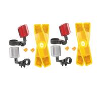 HONITANO 2 Set Riflettori Bici Anteriori e Posteriori in Plastica Resistente Compatibili Mountain Bike Leggeri e Versatili per Sicurezza