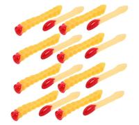 HONITANO 20 Modelli Patatine Simulazione Fast Food con Bordi Scallop Cibo Artificiale in PVC per Decorazioni Tavolo Ristorante Fotografici e Feste