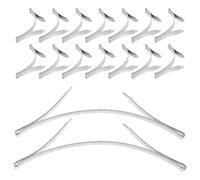 HONITANO 20 Pezzi Posizionatore Inferiore per Binario Porta Scorrevole Guida Silenziosa e Resistente per Ante Armadio e Mobili Controllo Precisione Movimento e Riduzione Attrito per Uso