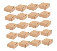 HONITANO 20 pezzi Scatole in Cartone Kraft per Imballaggio Sapone Fatto Mano Pieghevoli Leggere e Facili da Montare per Piccoli Oggetti per Confezioni Regalo e Spedizioni