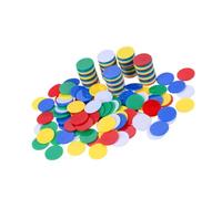 HONITANO 200 pezzi Gettoni di Plastica per Giochi Creativi e Fiches Colorate Resistenti per Contare Raggruppare e Premi Educativi