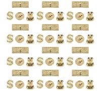 HONITANO 200 Pezzi Nail Art Charms Set in Decorazioni Oro con Simboli Soldi e Monete per Manicure Creativa Accessori Smalto Unici per Nail Salon e Feste