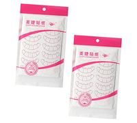 HONITANO 20fogli Pannelli Adesivi Per Estensione Ciglia Patch Isolamento Per Posizionamento Strumento Pratico Per Training e Pratica Ciglia Adesivi Autoadesivi Per Esercitazione Su Testa