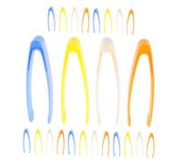 HONITANO 24 Pezzi Pinzette per Plastica Colorata per Abilità Motorie Sottili Strumenti Versatili per Fai da Te e Avventure all Aperto Leggere e Precise per Attività Manuali e Giochi