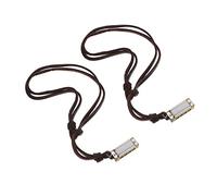 HONITANO 2pezzi Harmonica Necklace with Leather Cord Playable Musical Pendant for Students and Kids Retro Design