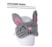 HONITANO 2pezzi Maschera Per Dormire Di Coniglio Protezione Per Occhi in Peluche Maschere Per Dormire Copertura Degli Occhi Morbido e Lavabile Adatto Per Ragazze e Donne