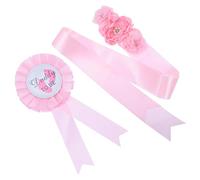 HONITANO 2pezzi Maternità Sash Corsage Per Daddy to Be e Mommy Sash Per Shower Di Fascia e Distintivo Elegante Per Annuncio e Foto Di Gravidanza
