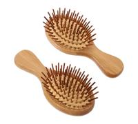 HONITANO 2pezzi Pettine Massaggio Capelluto in Bambù Antistatico Spazzola Per Capelli Cuscino Pettini Creativi Per Districare e Alleviare Affaticamento Portatili