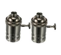 HONITANO 2pezzi Portalampada Vite Pressofuso Portalampada Vintage Sospeso Con Manopola Girevole Per Lampade Pendenti e Sospese