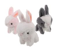 HONITANO 3 Mini Portachiavi Coniglio Peluche Morbido e Soffice Charm Animale di Peluche per Borse e Chiavi Decorazioni Regalo Compleanno Ragazze