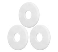 HONITANO 3 Pezzi Copertura per Tubo da Parete Rosone in Plastica Bianco Collare Decorativo Diviso per Foro Copri Tubi e Facile da Installare per Radiatori e Impianti Idraulici