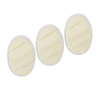 HONITANO 3 pezzi Dischetti Esfolianti Loofah Naturale per e Spugna Bagno Morbida con Elastico e Laccetto per Appenderla Scrubber e Sicuro per Pulizia Profonda