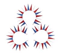 HONITANO 3 pezzi Fasce per Capelli Patriottiche con Statua della Libertà Cerchietti Americani per Feste del Luglio e Memorial Day Accessori Decorativi con Stelle per Celebrazioni Nazionali