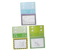 HONITANO 3 pezzi Libri da Colorare Riutilizzabili Album Magico per Pittura ad Acqua con Disegni Animali Dinosauri e Veicoli Sicuri Odore Gioco Creativo per Sviluppare Immaginazione e