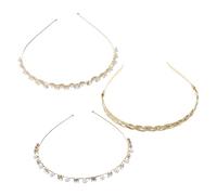 HONITANO 3 Pezzi Metal butterfly headband Nozze farfalla bande Accessori gruppo musicale fascia di moda copricapo femminile Hoop per di rosa gioielli per Metallo D'oro