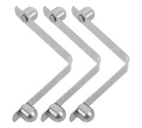 HONITANO 3 Pezzi Molla a V per Bastone da Passeggio Fibbia a Scatto Compressa Regolabile Accessori Supporto per Stampelle e Deambulatore Clip Anti-Schegge per Mobilità Quotidiana e Uso