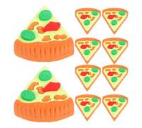 HONITANO 30 Gomme Triangolari a Forma di Fetta di Pizza, Mini Gomme Carine in Materiale Tpr, Premi Scolastici e Bomboniere Divertenti per Studenti e Feste