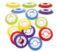 HONITANO 30 Pezzi Fishing Line Organizer Spools Silicone Rubber Winding Holders Multi-Color Soft Protection for Tackle Management And Rig Storage