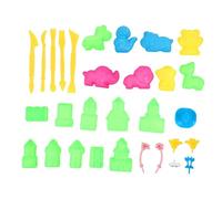 HONITANO 30 Stampi Sabbia in Plastica Sicura Formine Colorate per Compatibili con Sabbia Cinetica e Magica Kit Strumenti Gioco Spiaggia ed Esterno