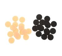 HONITANO 32 Pedine da Gioco in Plastica per Scacchi e Backgammon Rotonde Resistenti e Leggere Ricambi Beige e Nero per Giochi da Tavolo Compatti