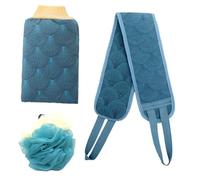 HONITANO 3pezzi Palla Da Bagno Esfoliante Guanto Da Bagno Lunga Per Corpo Strumento Per Lavaggio Rimuove Morta Salva Spazio