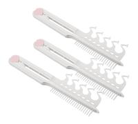 HONITANO 3pezzi Pettine Pieghevole Portatile per Piastra Capelli Design Forma di V Antistatico Resistente al Calore per Viaggi e Uso Quotidiano Compreso nella Borsa