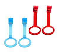 HONITANO 4 Anelli per Culla Resistenti e Leggeri Accessori per Lettino per Aiutare Ragazzo Stare in Piedi e Camminare Facili Appendere Senza Viti Colorati Blu e