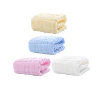 HONITANO 4 pezzi Asciugamani Ragazzo in Strati Assorbente Salviette Quadrate per per Saliva e Bagnetto Facili da Lavare e Riutilizzabili Colori