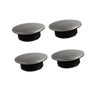 HONITANO 4 Pezzi Copertura Foro Rubinetto Lavello Cucina Acciaio Inox e PP Copriforo per Dispenser Sapone Accessori Lavello Superficie Copertura 35Mm