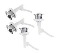 HONITANO 4 pezzi Pulsante Scarico Wc per Cassetta Bagno Sostituzione Facile e Resistente Superficie Elettroplaccata Antiruggine per Uso Domestico e Commerciale