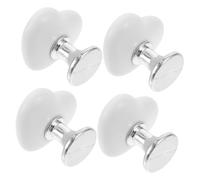 HONITANO 4 pezzi Pulsanti per Wc Forma Cuore Accessori Decorativi per Bagno Facili da Installare e Premere Assistente Elegante per Pulsante Scarico