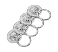 HONITANO 4 Pezzi Vintage Cabinet Pulls Metal With Floral Chrysanthemum Design Durable Decorative Drawer Handles For Retro And Modern Furniture Styles