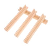 HONITANO 4 Rastrelliere Domino Legno Supporti Decorativi e Creatività Base Versatile per Alfabeti e Carte per Educazione e Decorazioni da Te