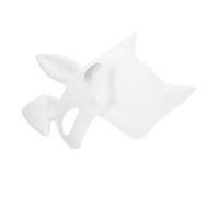 HONITANO 4pezzi Maschere Bianche Vuote Da Coniglio Te Maschere Verniciabili Per Cosplay e Feste Accessori Per Mascherate Personalizzabili