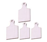 HONITANO 4pezzi Miniature Wooden Cutting Boards with Handle for Dollhouse Craft Small Charcuterie Board for Mini Kitchen Scene Creative Projects and Decorations