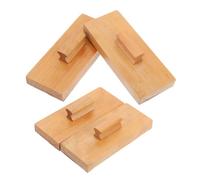 HONITANO 4pezzi Nacchere Per Ragazzo Ragazza in Legno Con Blocco Di Vetrata Strumento Percussione Leggero e Portatile Per Apprendimento Musicale Sviluppo Delle Capacità Motorie