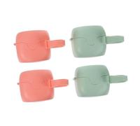 HONITANO 4pezzi Porta Ciuccio Portatile Contenitore Per Ciuccio Per Ragazzo Ragazza Ragazza Adatto Molari e Piccoli Oggetti Facile Da Trasportare e Pulire Resistente All Uso