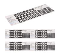 HONITANO 5 Pezzi Adesivi per Dita Flauto di Pan 5 Pezzi PVC Resistenti per Tubi 18/16, Decalcomanie Note Musicali Rimovibili per Apprendimento e Pratica Strumento a Fiato Scuola