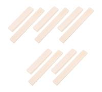 HONITANO 5 set di sellette in osso per chitarra acustica, capotasti e sellette di precisione, osso naturale non sbiancato per la maggior parte delle chitarre acustiche e classiche a 6 corde e ukulele