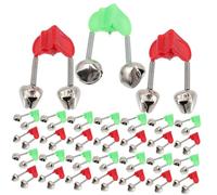 HONITANO 50 Campanelli Allarme in Abs e Metallo Clip per Canna da Accessori Resistenti per Segnalazione Rosso e Verde