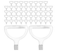 HONITANO 50 Ganci in Metallo Resistenti per Tende da Campeggio Accessori per Corde Elastiche e Elementi di Fissaggio Multifunzionali Set da 50 Pezzi per Uso Outdoor e Organizzazione