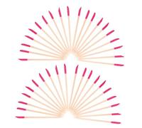 HONITANO 50 Pezzi Bastoncini per Unghie in Legno Doppia Punta per Manicure e Pedicure Spingi Cuticole Monouso per Dettaglio Levigatura e Lucidatura Unghie Portatile e Leggero per Uso