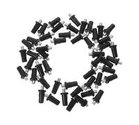 HONITANO 50pezzi Perni Telescopici in Plastico e Ferro per Ante Armadio, Ammortizzatori per Porte Mobili Versatili Facile Installazione, Adatti per Mobili e Porte